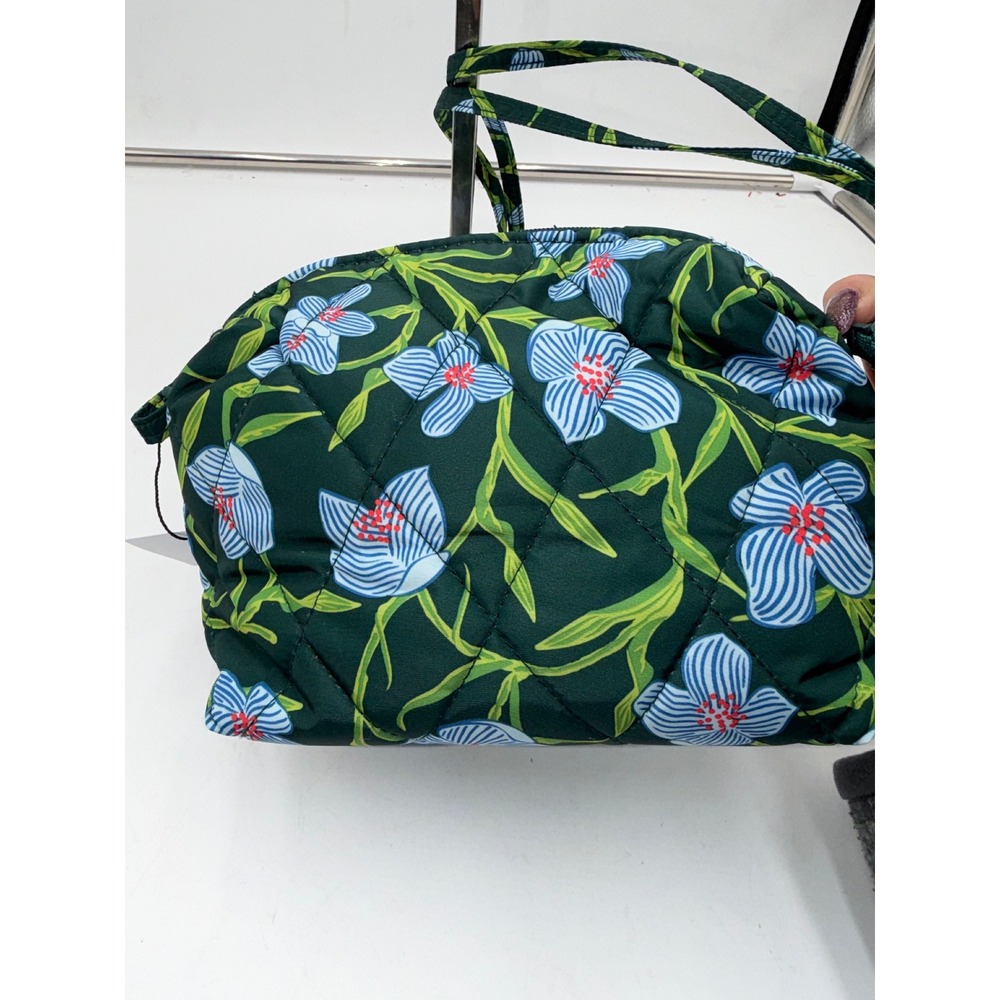 Vera Bradley Ultralight Crossbody Bag Charlotte Stripes Green Floral 28740-22015 - Picture 4 of 13